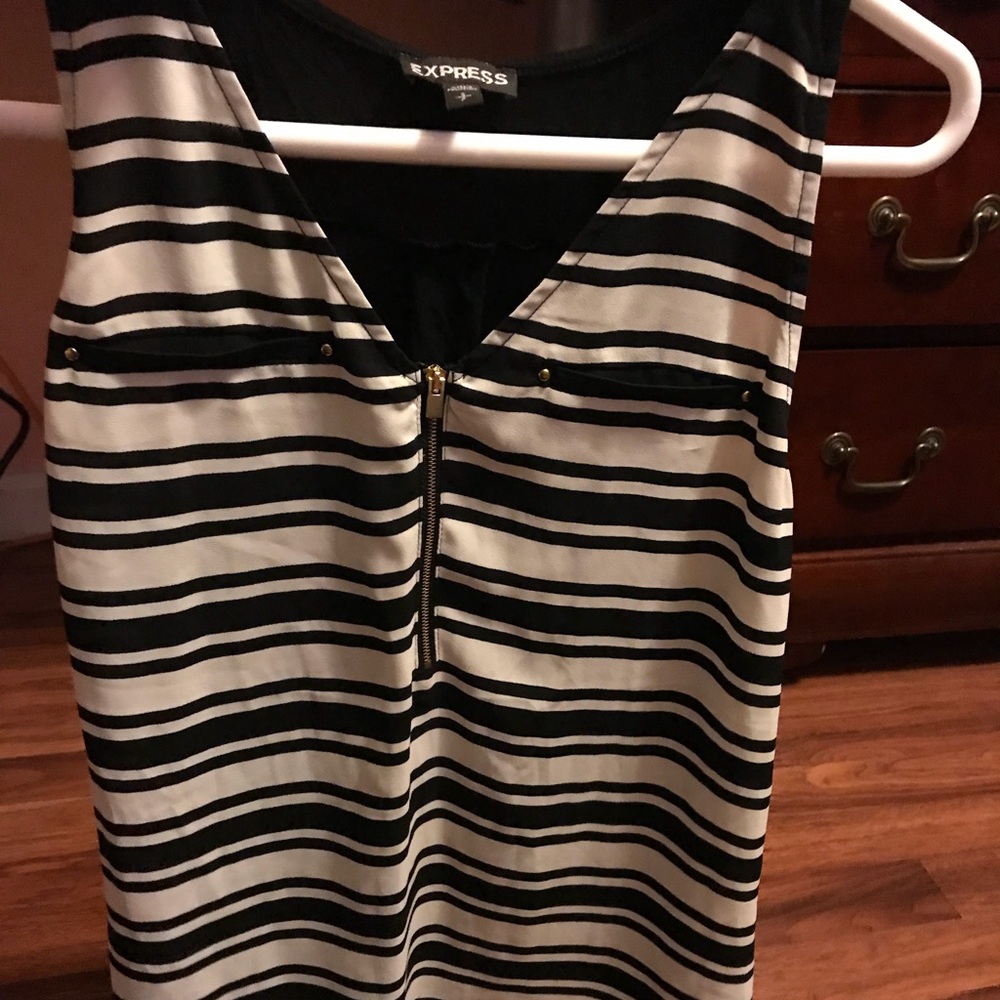 Stripped dress blouse